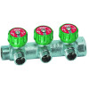 Регулирующий коллектор FAR 1" (ВР-НР) с 3 отв. 1/2" НР плск.упл. (FK 3822 112TP)