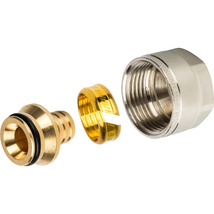 Фитинг компрессионный для труб PEX 16х2,0х3/4 STOUT (SFC-0020)