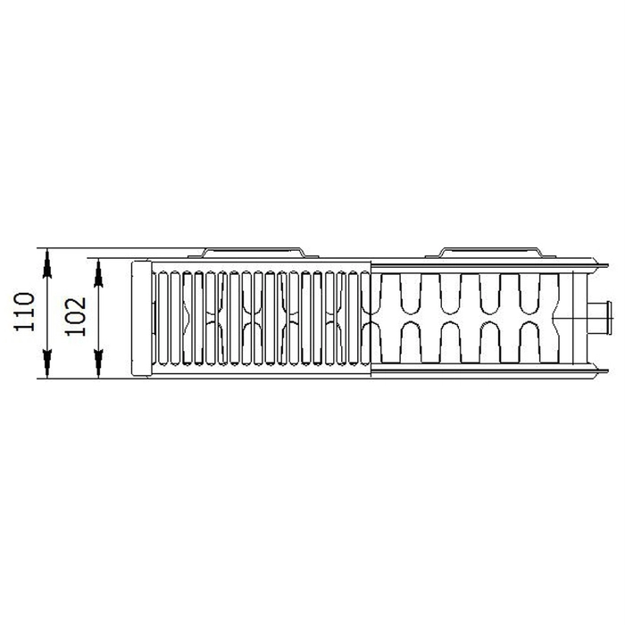 Стальной радиатор LEMAX Compact 300x1000