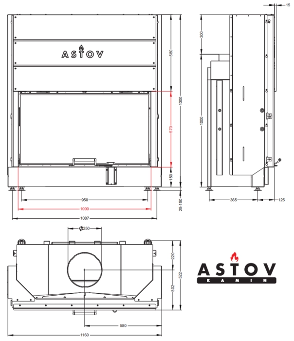 Топка ASTOV ПС 10057
