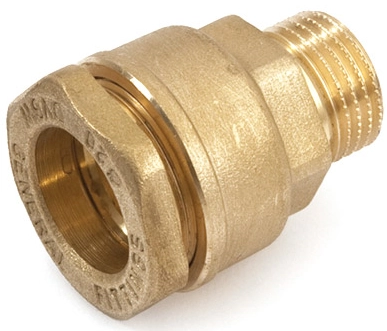 Компрессионная муфта с наружной резьбой латунная General Fittings 32x1" (480001H103200A)