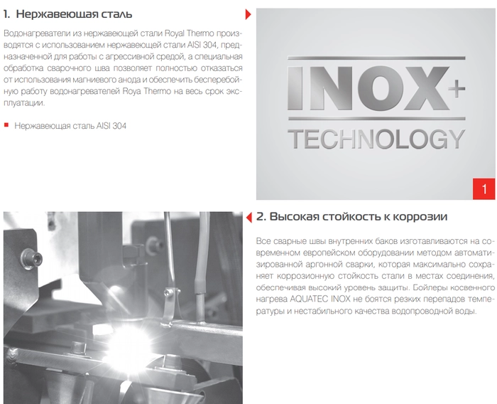 Бойлер косвенного нагрева Royal Thermo AQUATEC INOX-F от БелЭлектроТоп - продажа и установка отопительного оборудования