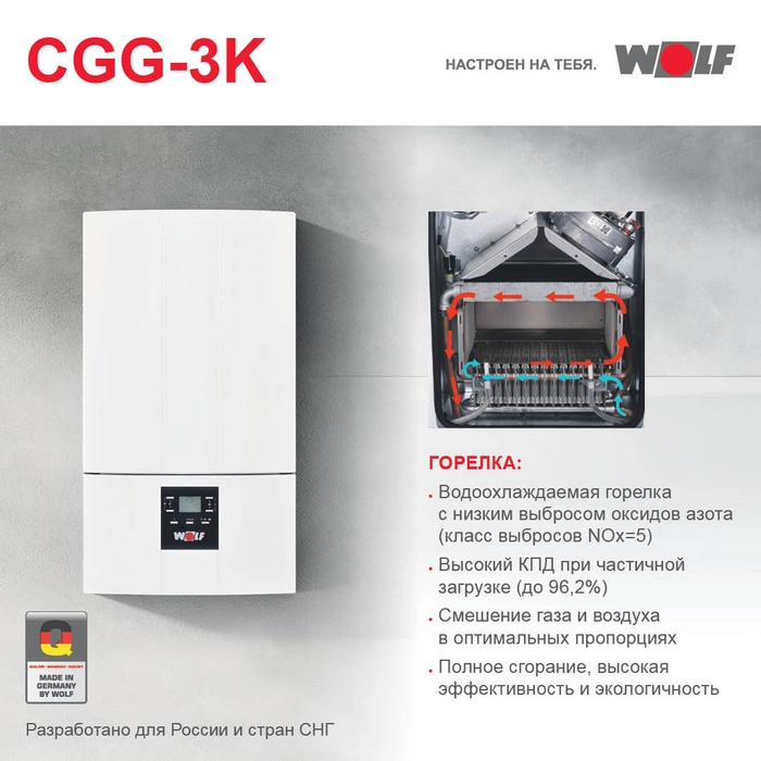 Газовый котел WOLF CGG 3 24 – покупка и установка в компании БелЭлектроТоп
