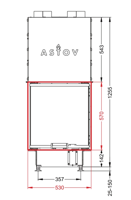 Топка ASTOV П3С 53(84)57