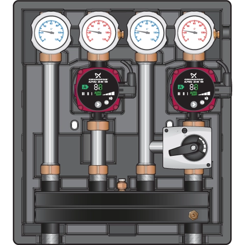 Насосная группа Meibes Kombimix UK/MK (ST) с насосом WITA HE OEM2 40/60