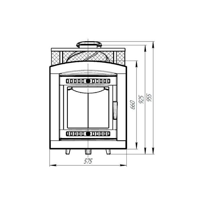 Печь для бани ProMetall Атмосфера L с сеткой из нержавеющей стали от БелЭлектроТоп – продажа и установка отопительного оборудования