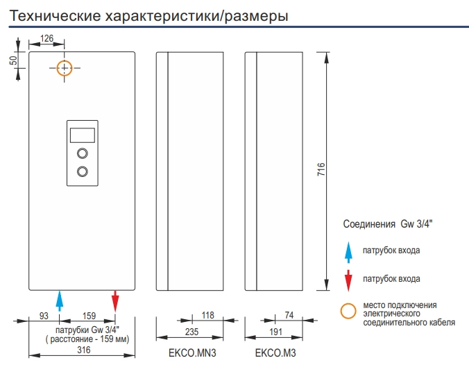 Электрический котел Kospel EKCO M3