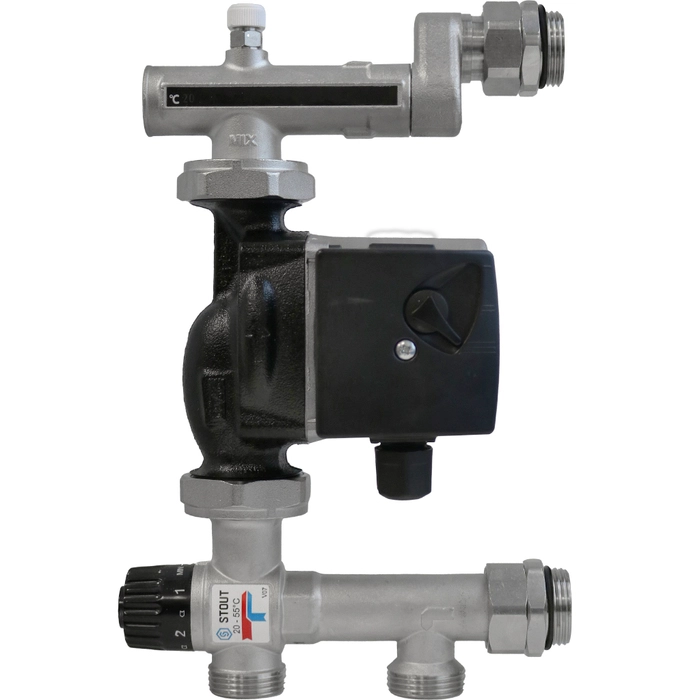 Насосно-смесительный узел Barberi с насосом Grundfos  UPSO 25-65   Kv=3,5    T = 20-55° C (27B040N4M3)