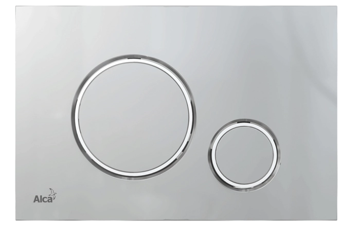 Кнопка хром-мат/хром-глянец Alcaplast M772 THIN
