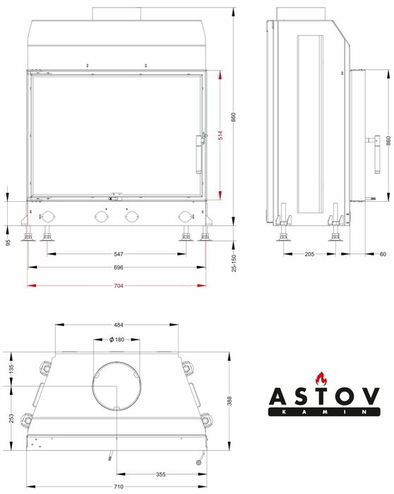 Топка ASTOV М 700 Б