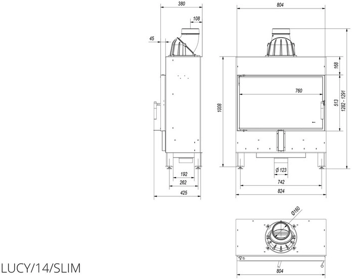 Топка Kratki Lucy 14 Slim