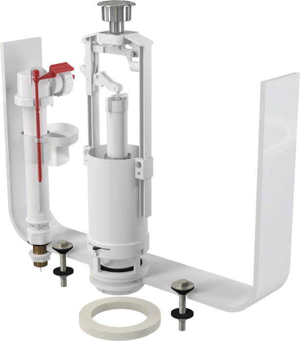 Выпускной комплект со СТОП кнопкой AlcaPlast SA2000SK 1/2″ CHROM
